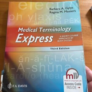 Medical terminology paperback book